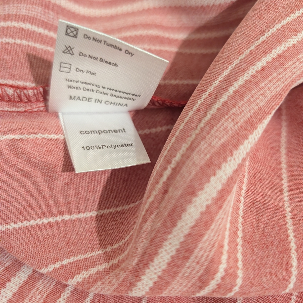 Pre-owned Elegant Red Striped Blouse - Picture 5 of 8